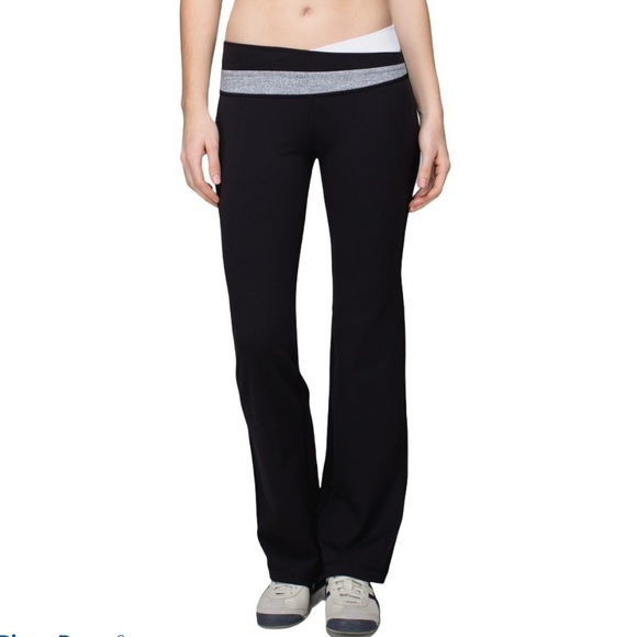 lululemon athletica Pants - Lululemon Astro Pants Heathered Black White size 2